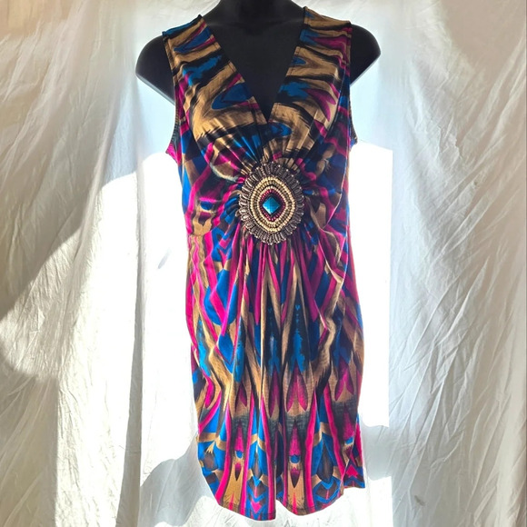 Ashley Stewart Dresses & Skirts - Beautiful Tribal Dress EUC